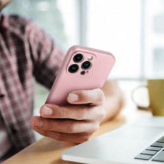 Kryt Metallic na Apple iPhone 14 Ružový
