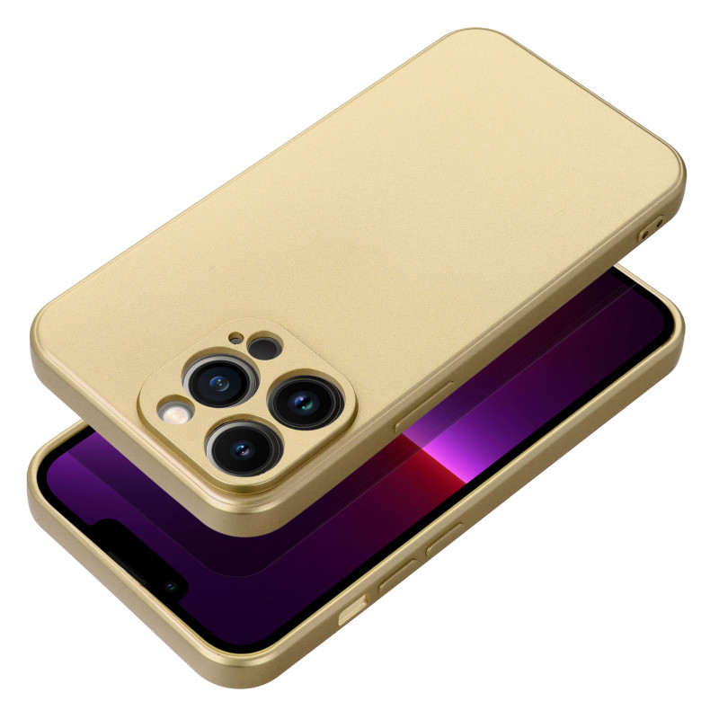 Kryt Metallic na Apple iPhone 14 Zlatý Kryt Metallic na Apple iPhone 14 Zlatý