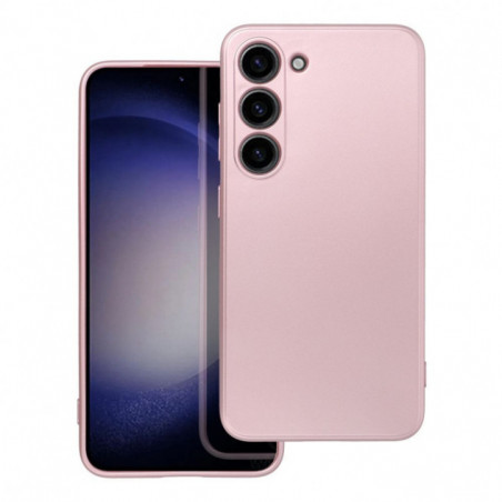 Kryt Metallic na Samsung Galaxy S23 5G Ružový