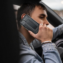Tvrdený kryt Armor na Apple iPhone 16 Pro Max Čierny