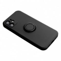 Kryt Silicone ring na Apple iPhone 16 Pro Max Čierny