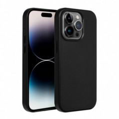 Kryt Leather Mag Cover na Apple iPhone 16 Pro Max Elegant  MagSAFE  Čierny