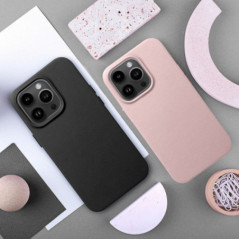 Kryt Leather Mag Cover na Apple iPhone 16 Pro Max Elegant  MagSAFE  Čierny