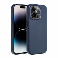 Kryt Leather Mag Cover na Apple iPhone 16 Plus Elegant  MagSAFE  Indigový modrý