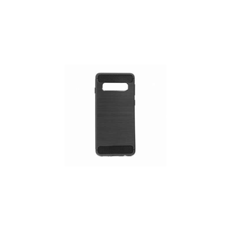 CARBON na Samsung Galaxy S10 FORCELL Silikónový kryt, obal Čierny