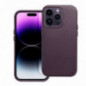Kryt Leather Mag Cover na Apple iPhone 16 Plus Elegant  MagSAFE  Tmavo fialový (violet)