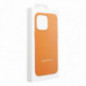 Kryt Leather Mag Cover na Apple iPhone 16 Plus Elegant  MagSAFE  Oranžový