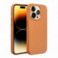 Kryt Leather Mag Cover na Apple iPhone 16 Pro Max Elegant  MagSAFE  Oranžový