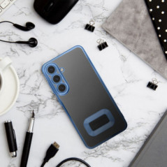 Kryt Glam na Samsung Galaxy A34 Modrý