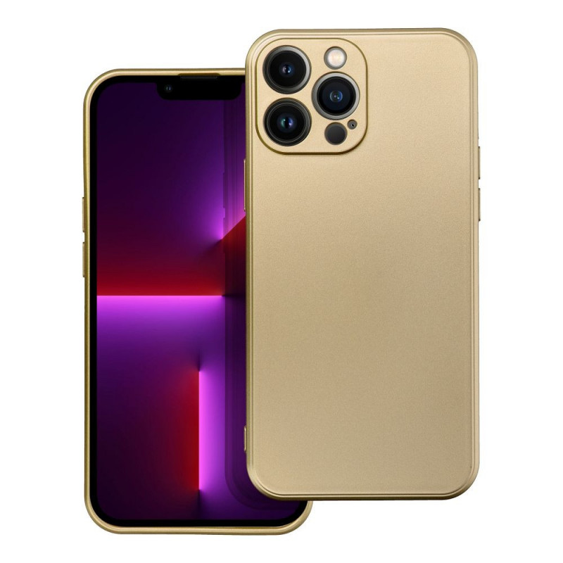 Kryt Metallic na Apple iPhone 13 Pro Max Zlatý Kryt Metallic na Apple iPhone 13 Pro Max Zlatý