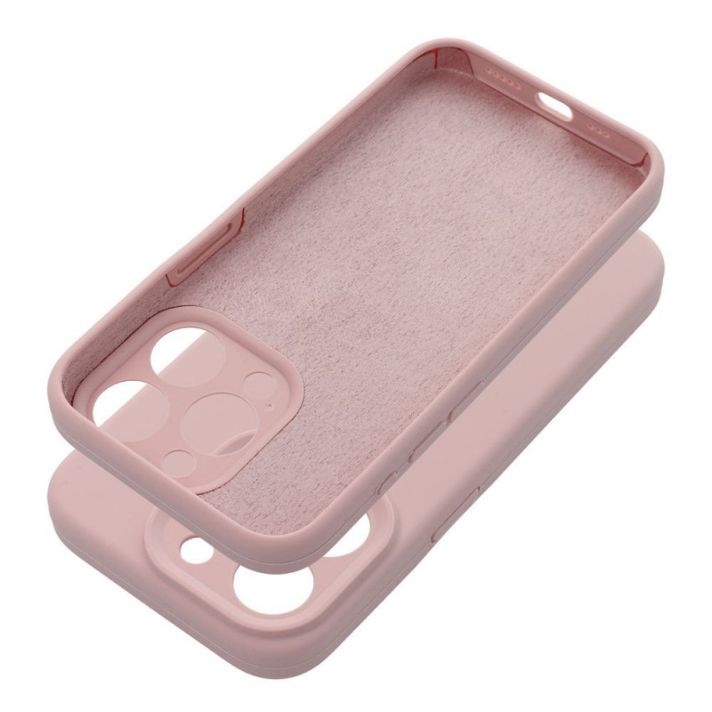 Kryt Silicone 2mm na Apple iPhone 16 Plus Pieskovo ružový