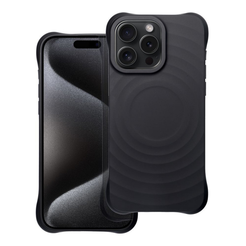 Kryt Silicone Zephyr Mag na Apple iPhone 16 Pro Elegant  MagSAFE  Čierny