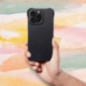 Kryt Silicone Zephyr Mag na Apple iPhone 16 Plus Elegant  MagSAFE  Čierny