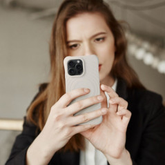 Kryt Silicone Zephyr Mag na Apple iPhone 14 Pro Max Elegant  MagSAFE  Biely