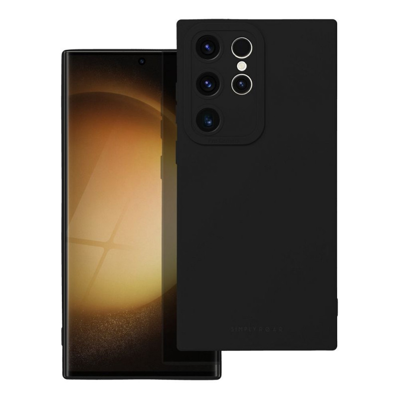 Kryt Roar Luna na Samsung Galaxy S23 Ultra 5G Jednofarebný, Štýlový, Estetický doplnok  Čierny