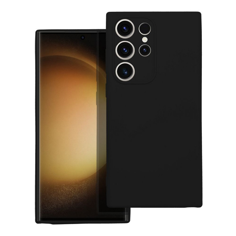 Kryt Silicone na Samsung Galaxy S23 Ultra 5G Elegant  Čierny
