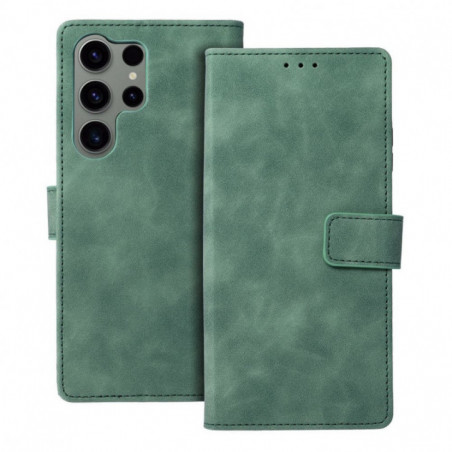 Peňaženkové puzdro TENDER Book na Samsung Galaxy S23 Ultra 5G Zelený