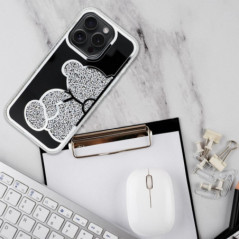 Kryt Teddy bear na Apple iPhone 13 mini Strieborný