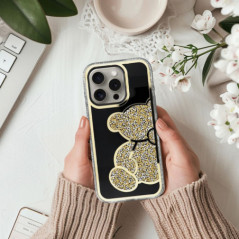 Kryt Teddy bear na Apple iPhone 13 mini Zlatý