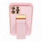 Kryt LEATHER Case Kickstand na Samsung Galaxy S24 FE Ružový