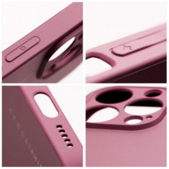 Kryt Roar Matte Glass na Apple iPhone XS Max Štýlový  Vinovo červený