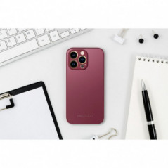 Kryt Roar Matte Glass na Apple iPhone XS Max Štýlový  Vinovo červený