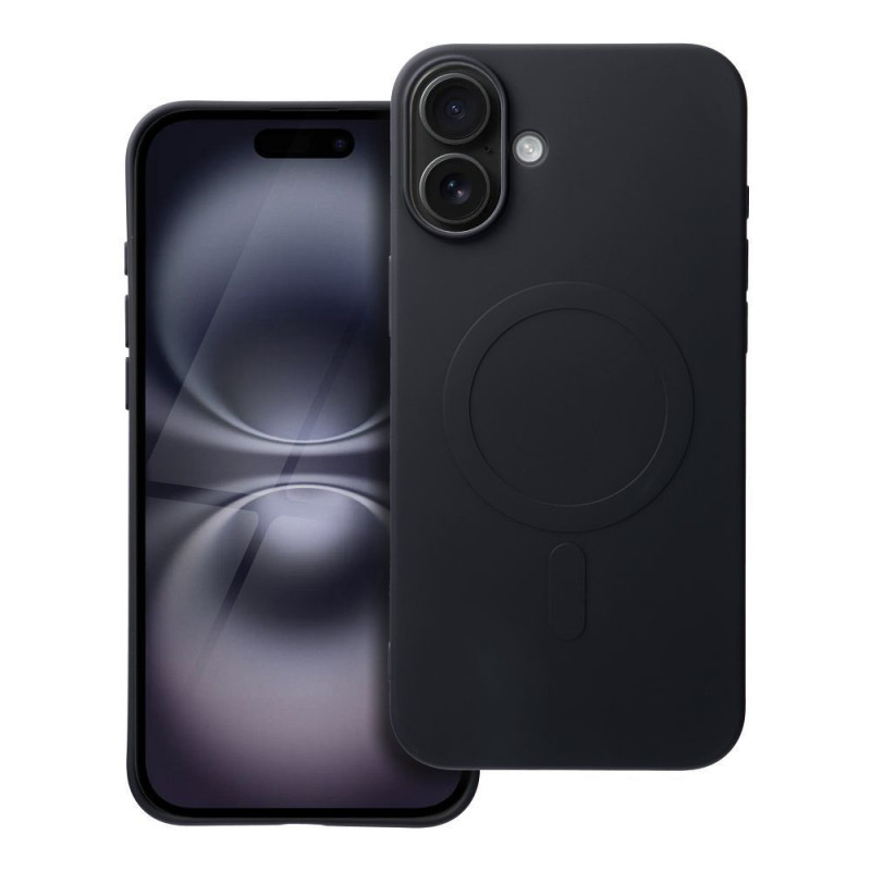 Kryt Silicone Mag Cover na Apple iPhone 16 Plus MagSAFE  Čierny