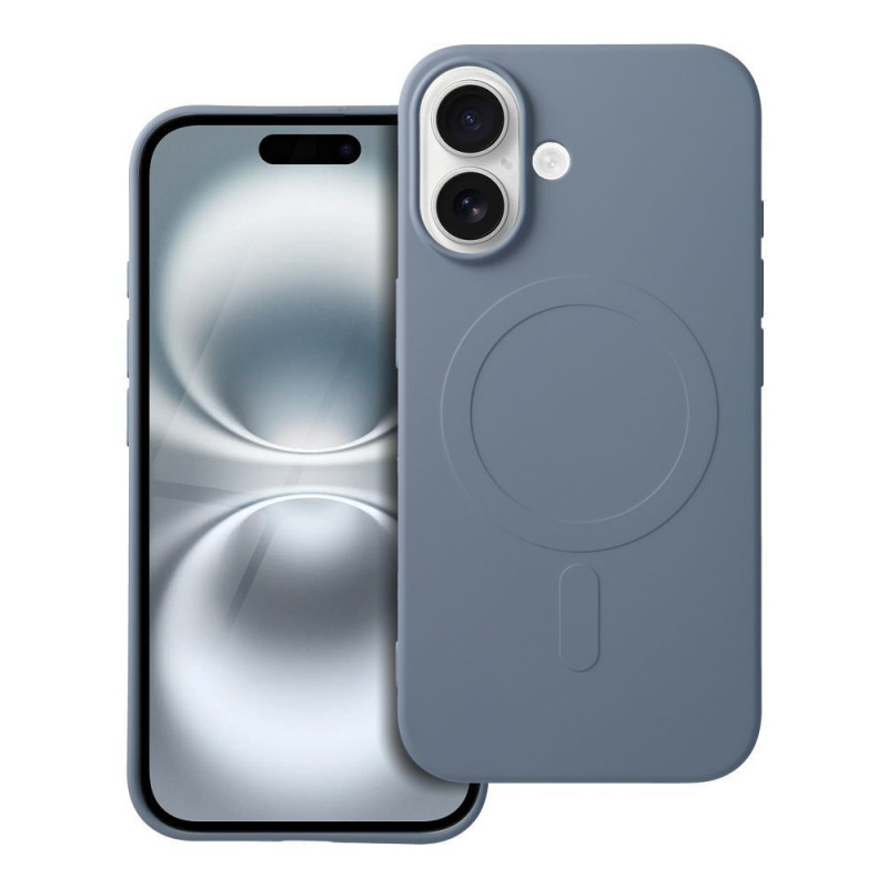 Kryt Silicone Mag Cover na Apple iPhone 16 MagSAFE  Svetlo modrý