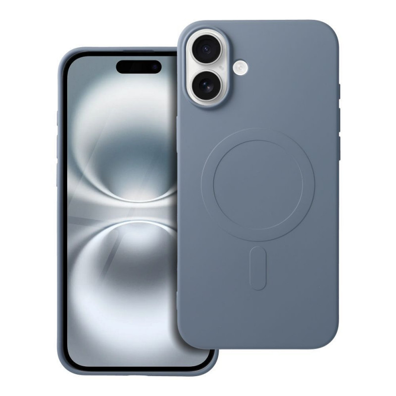 Kryt Silicone Mag Cover na Apple iPhone 16 Plus MagSAFE  Svetlo modrý