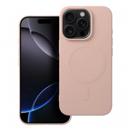 Kryt Silicone Mag Cover na Apple iPhone 16 Pro MagSAFE Ružový