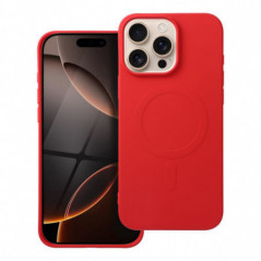 Kryt Silicone Mag Cover na Apple iPhone 16 Pro Max MagSAFE Červený