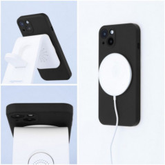 Kryt Silicone Mag Cover na Apple iPhone 16 Plus MagSAFE  Čierny