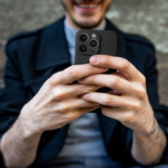 Kryt Silicone Mag Cover na Apple iPhone 16 Plus MagSAFE  Čierny