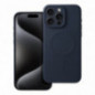 Kryt Silicone Mag Cover na Apple iPhone 16 Pro MagSAFE  Modrý titán