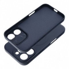 Kryt Silicone Mag Cover na Apple iPhone 16 Pro MagSAFE  Modrý titán