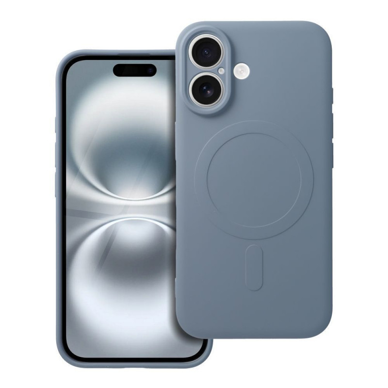 Kryt Silicone Mag Cover na Apple iPhone 16 MagSAFE  Svetlo modrý