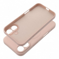 Kryt Silicone Mag Cover na Apple iPhone 16 MagSAFE  Ružový