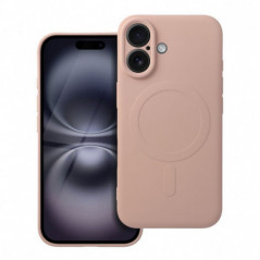 Kryt Silicone Mag Cover na Apple iPhone 16 MagSAFE  Ružový