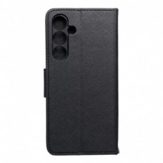 Peňaženkový obal Fancy Book na Samsung Galaxy S24 FE Čierny