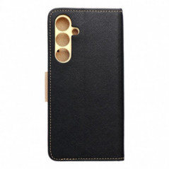 Peňaženkový obal Fancy Book na Samsung Galaxy S24 FE Čierny