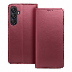 Peňaženkové puzdro Smart Magneto book na Samsung Galaxy S24 FE Bordový