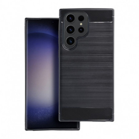 Kryt Carbon na Samsung Galaxy S24 FE Elegant Čierny