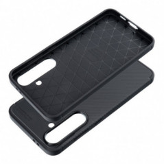 Kryt Carbon premium na Samsung Galaxy S24 FE Elegant  Čierny