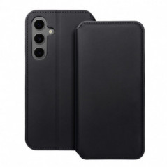 Peňaženkové puzdro Dual Pocket book na Samsung Galaxy S24 FE Čierny
