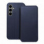 Peňaženkové puzdro Dual Pocket book na Samsung Galaxy S24 FE Tmavší modrý