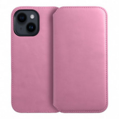 Peňaženkové puzdro Dual Pocket book na Samsung Galaxy S24 FE Svetlo ružový