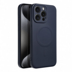 Kryt Silicone Mag Cover na Apple iPhone 16 Pro Max MagSAFE Modrý titán