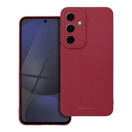 Kryt Roar Luna na Samsung Galaxy S24 FE Jednofarebný, Štýlový, Estetický doplnok Červený