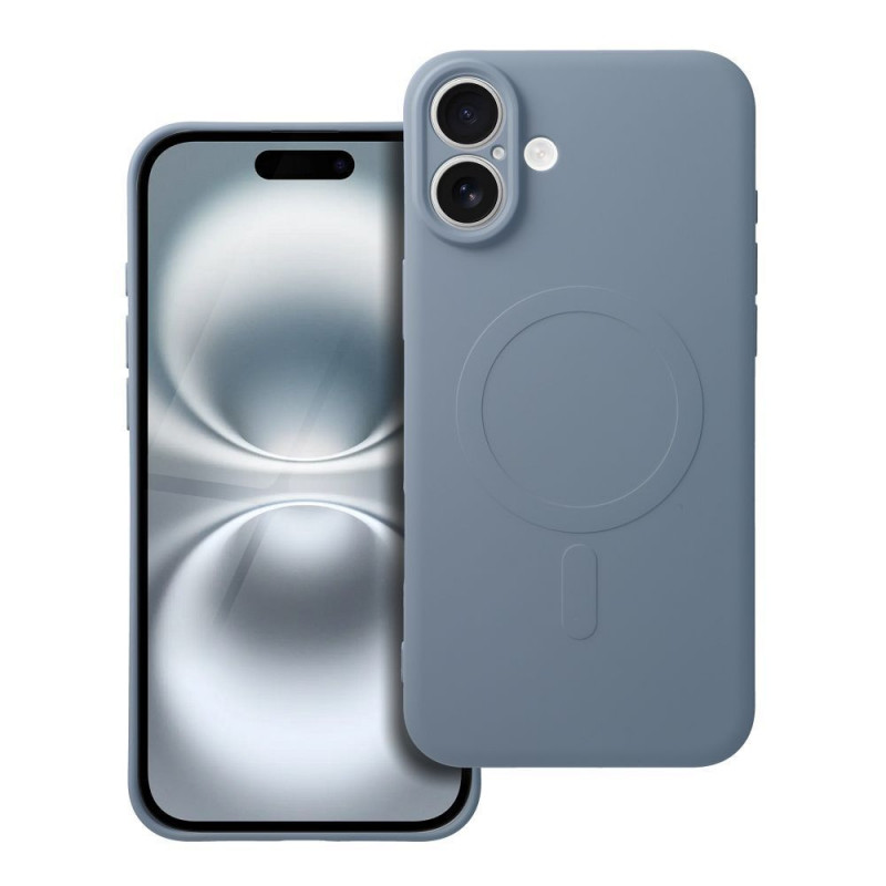 Kryt Silicone Mag Cover na Apple iPhone 16e MagSAFE  Svetlo modrý