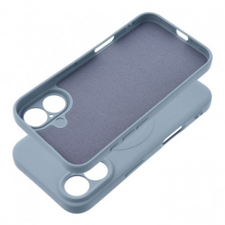 Kryt Silicone Mag Cover na Samsung Galaxy A55 MagSAFE Svetlo modrý